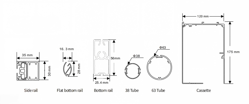 wr120-175 profile size